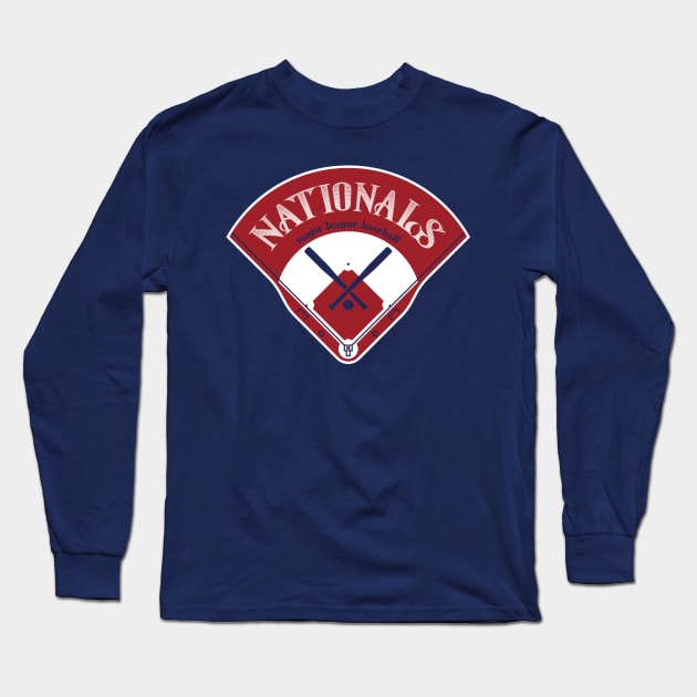 Washington Baseball Long Sleeve T-Shirt by Nagorniak